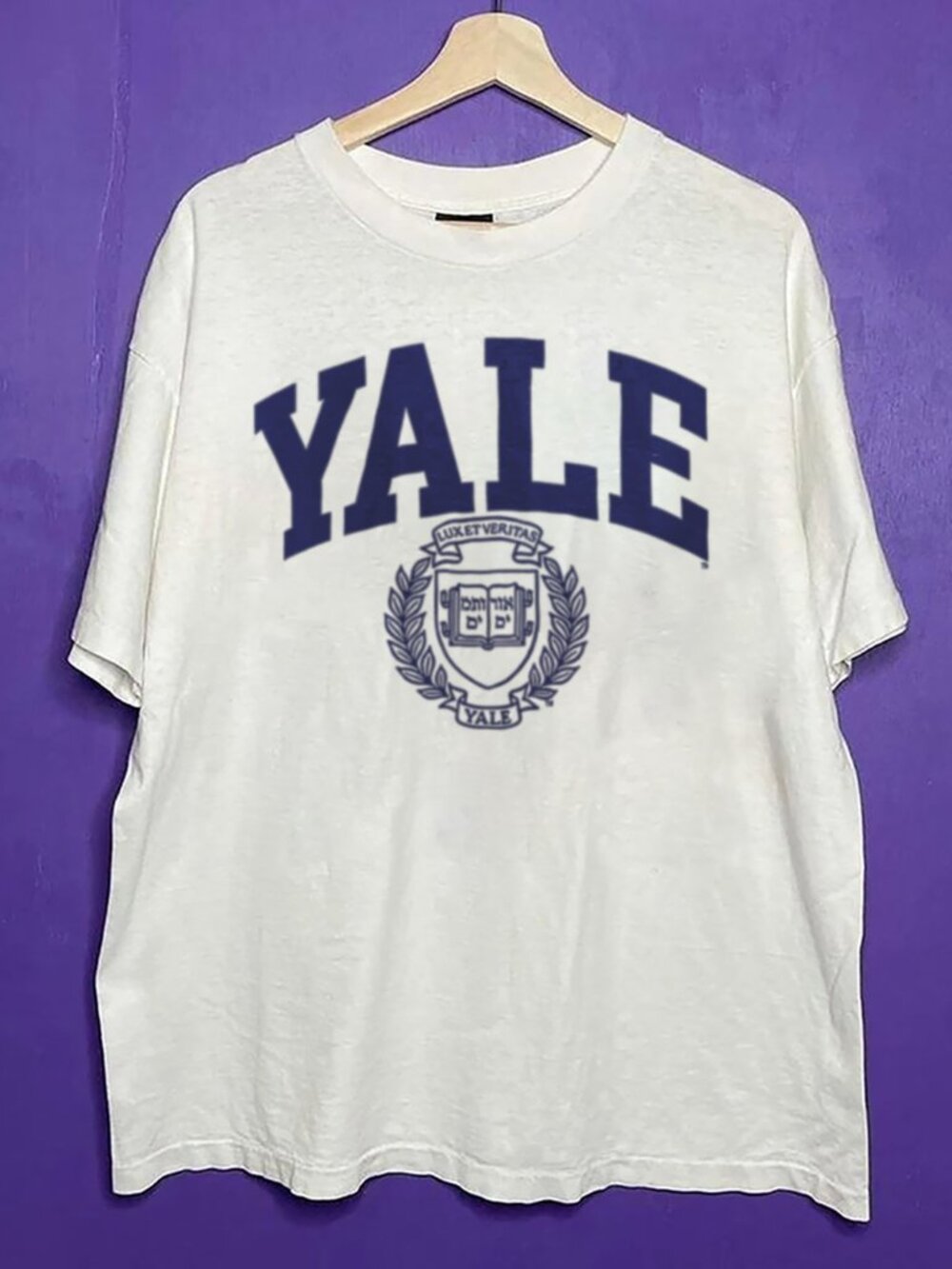 Vintage 90s Distressed Yale University in New Heaven Shirt, Yale Crewneck Shirt